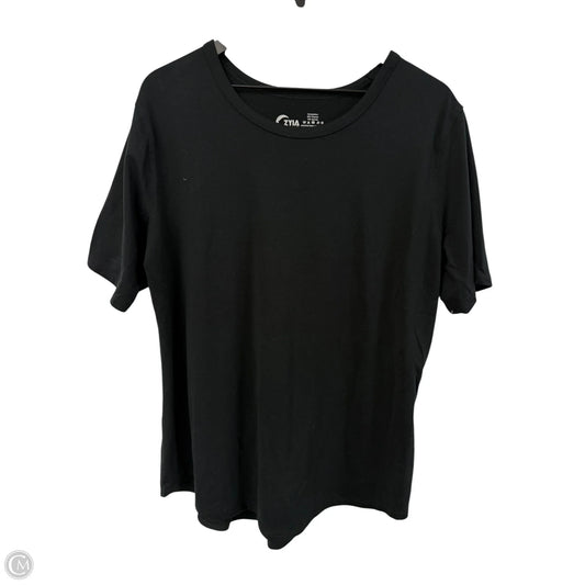 Athletic Top Short Sleeve By Zyia In Black, Size: 3x