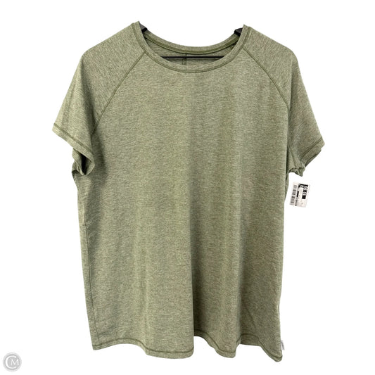 Athletic Top Short Sleeve By Eddie Bauer In Green, Size: Xl