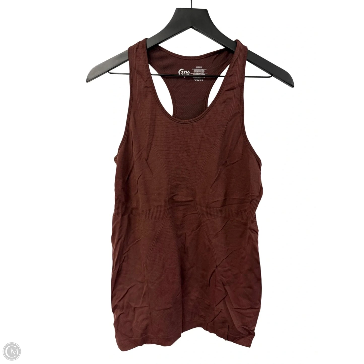 Athletic Tank Top By Zyia In Brown, Size: L