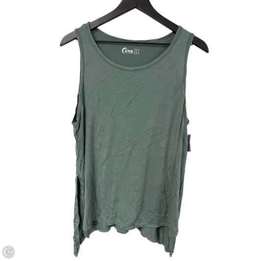 Athletic Tank Top By Zyia In Green, Size: L