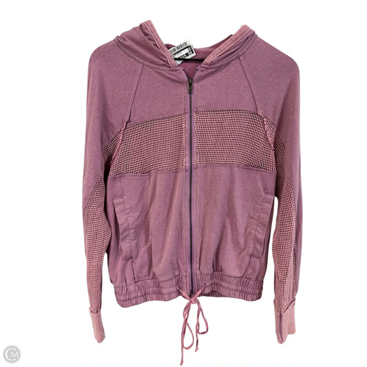 Sweatshirt Hoodie By Mystree In Purple, Size: S