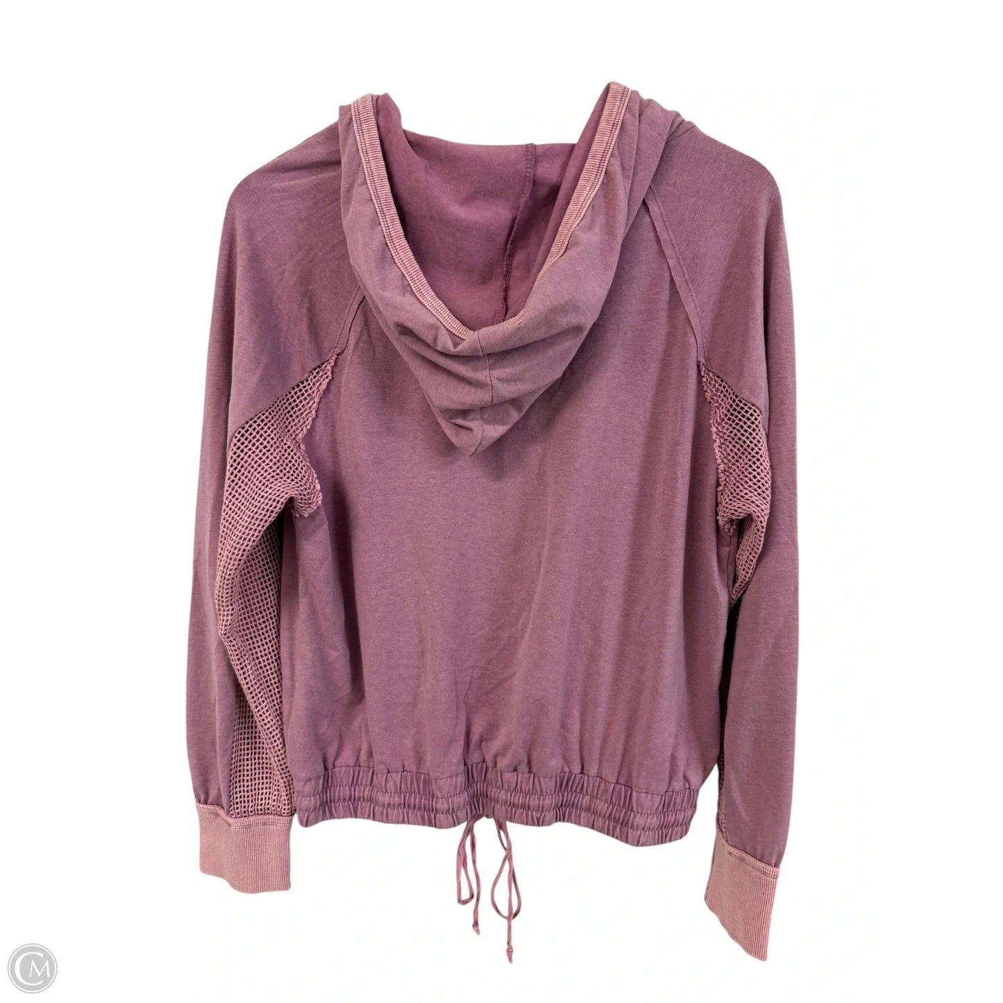Sweatshirt Hoodie By Mystree In Purple, Size: S
