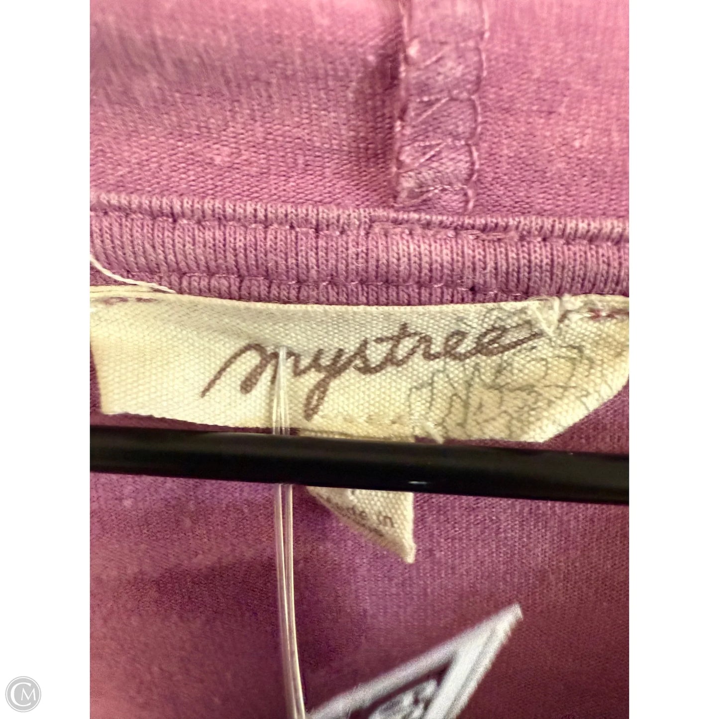 Sweatshirt Hoodie By Mystree In Purple, Size: S