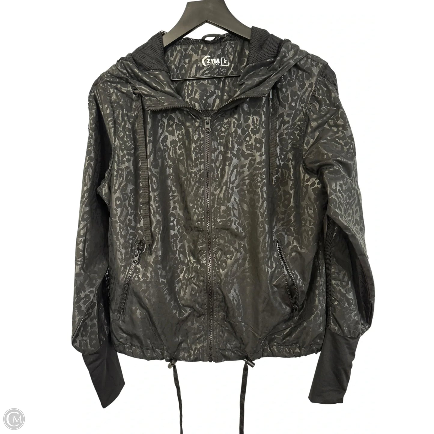 Athletic Jacket By Zyia In Black, Size: S
