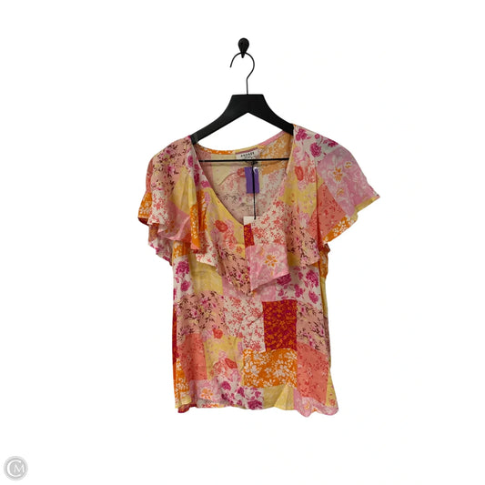 Top Short Sleeve By Andree By Unit In Multi-colored, Size: S