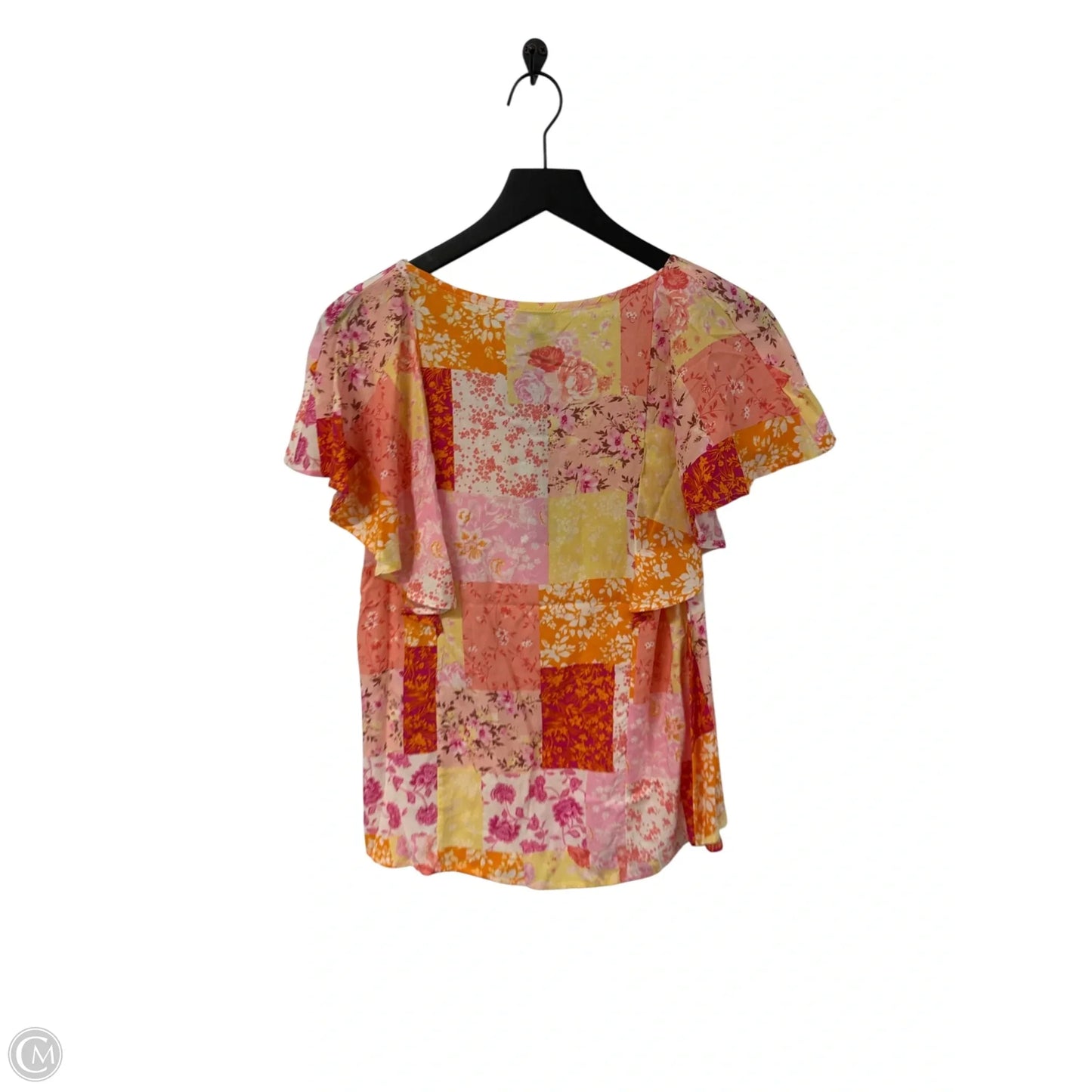 Top Short Sleeve By Andree By Unit In Multi-colored, Size: S