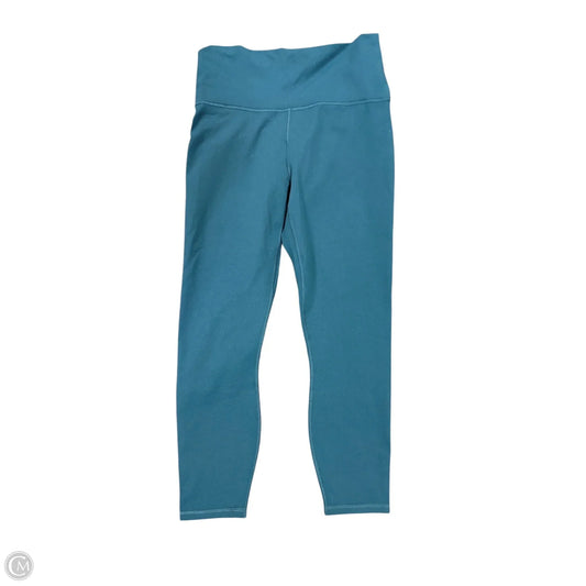 Athletic Leggings By Fabletics In Teal, Size: L