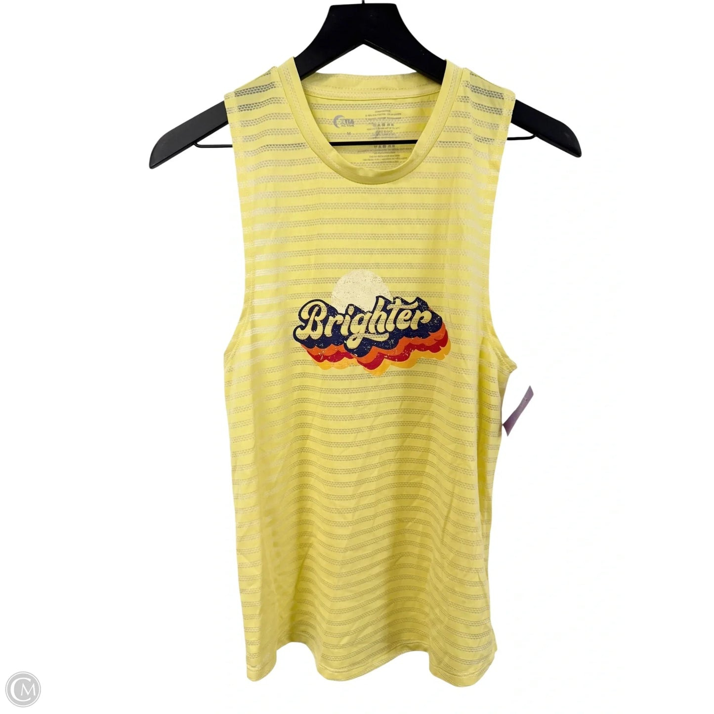 Athletic Tank Top By Zyia In Yellow, Size: M