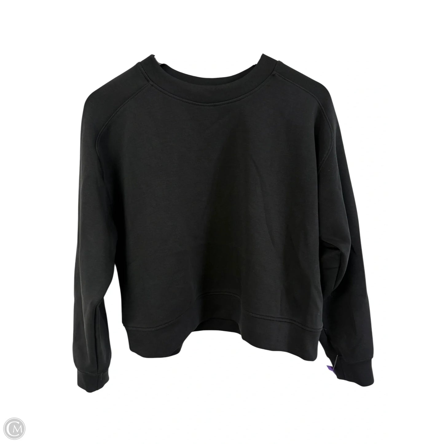 Athletic Top Long Sleeve Crewneck By All In Motion In Black, Size: M