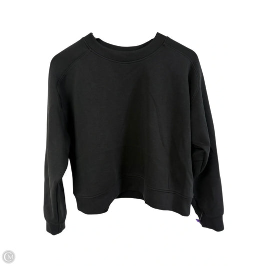 Athletic Top Long Sleeve Crewneck By All In Motion In Black, Size: M