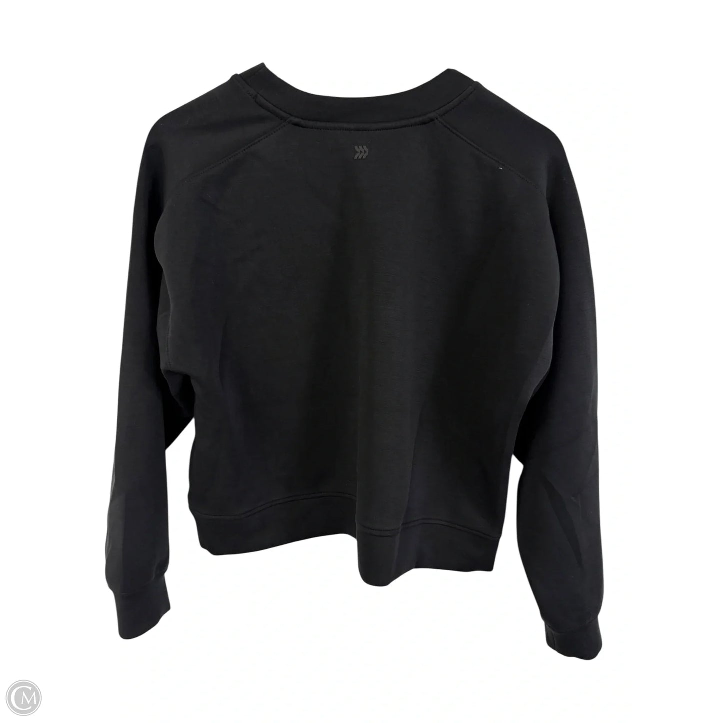 Athletic Top Long Sleeve Crewneck By All In Motion In Black, Size: M