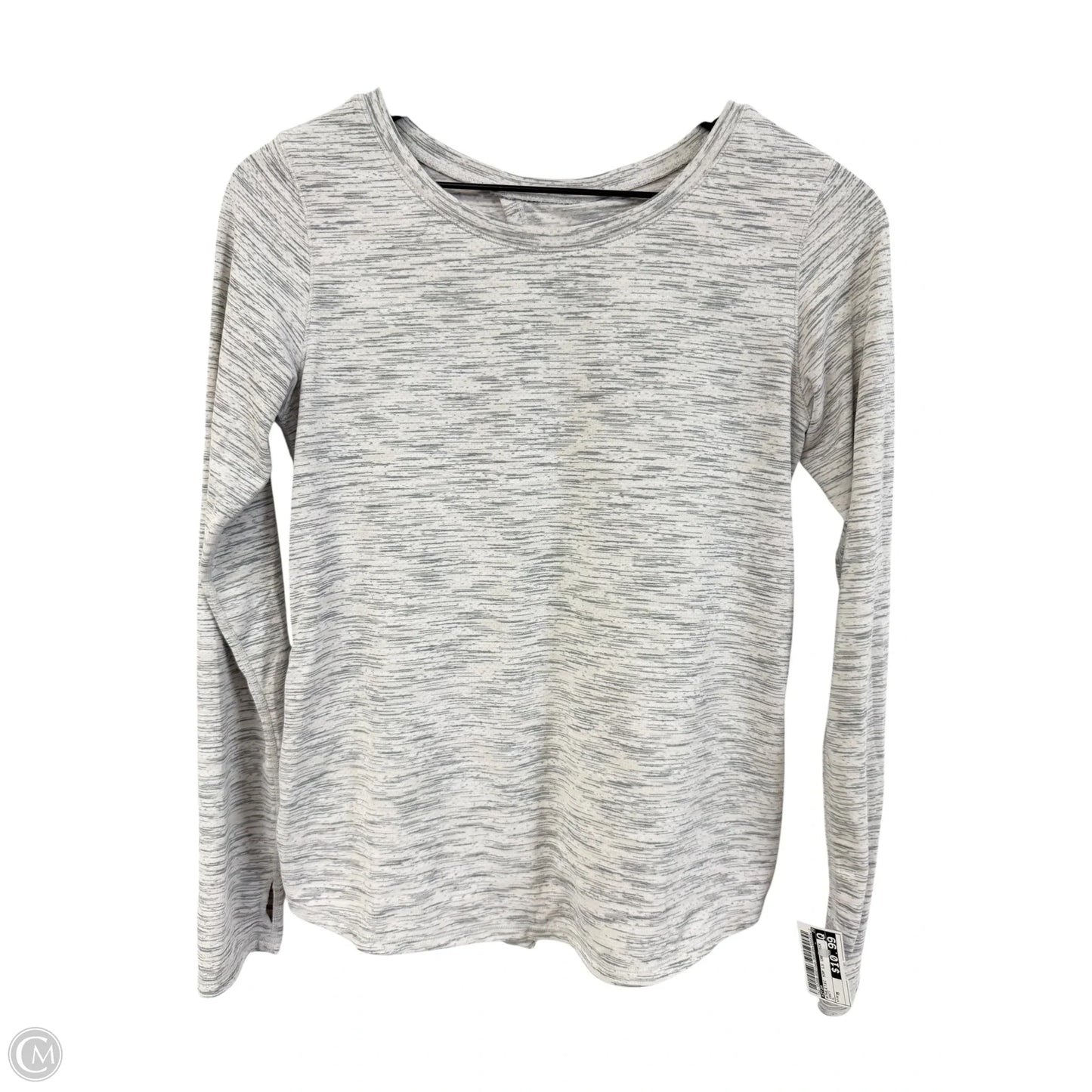 Athletic Top Long Sleeve Crewneck By Zyia In Grey, Size: M