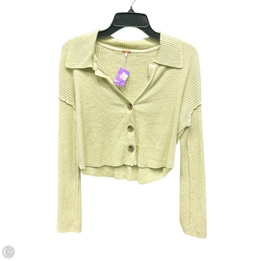 Blouse Long Sleeve By Free People In Green, Size: S