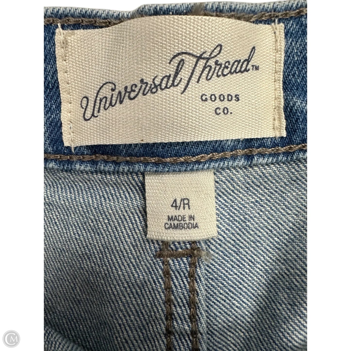 Shorts By Universal Thread In Blue Denim, Size: 4