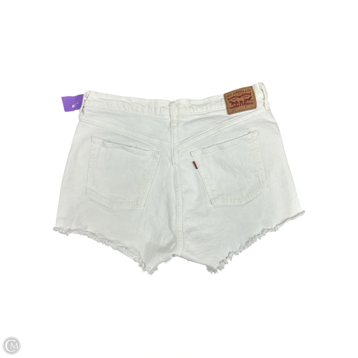 Shorts By Levis In White Denim, Size: 16