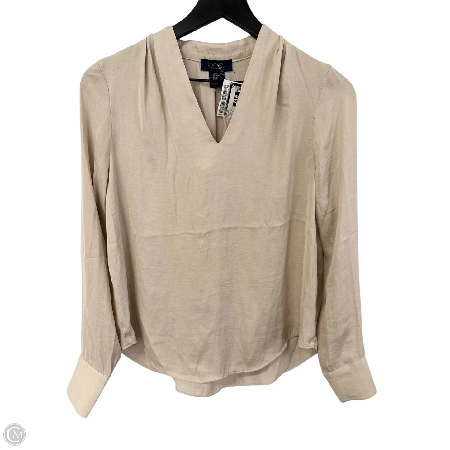 Top Long Sleeve By Rachel Roy In Cream, Size: Xs