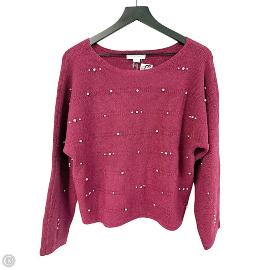 Sweater By Liz Claiborne In Purple, Size: Xs