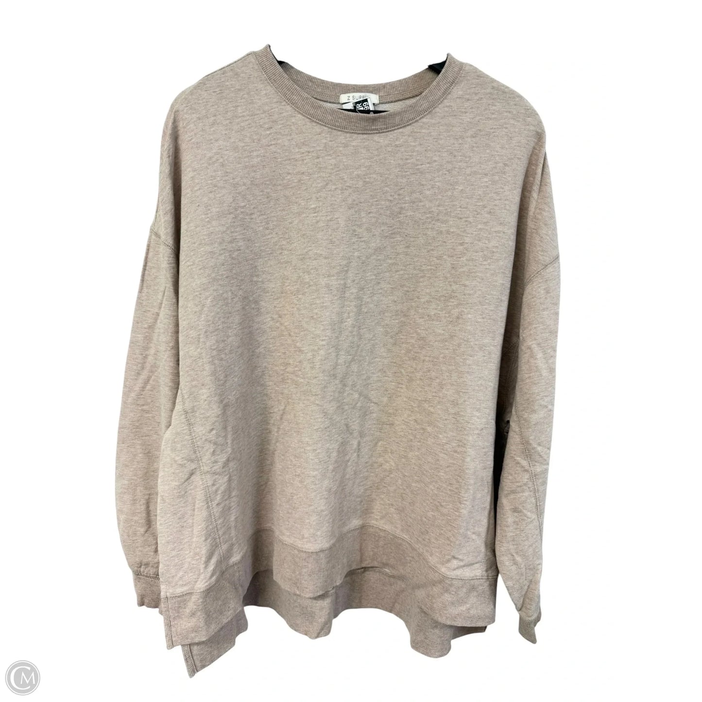 Top Long Sleeve By Z Supply In Beige, Size: L
