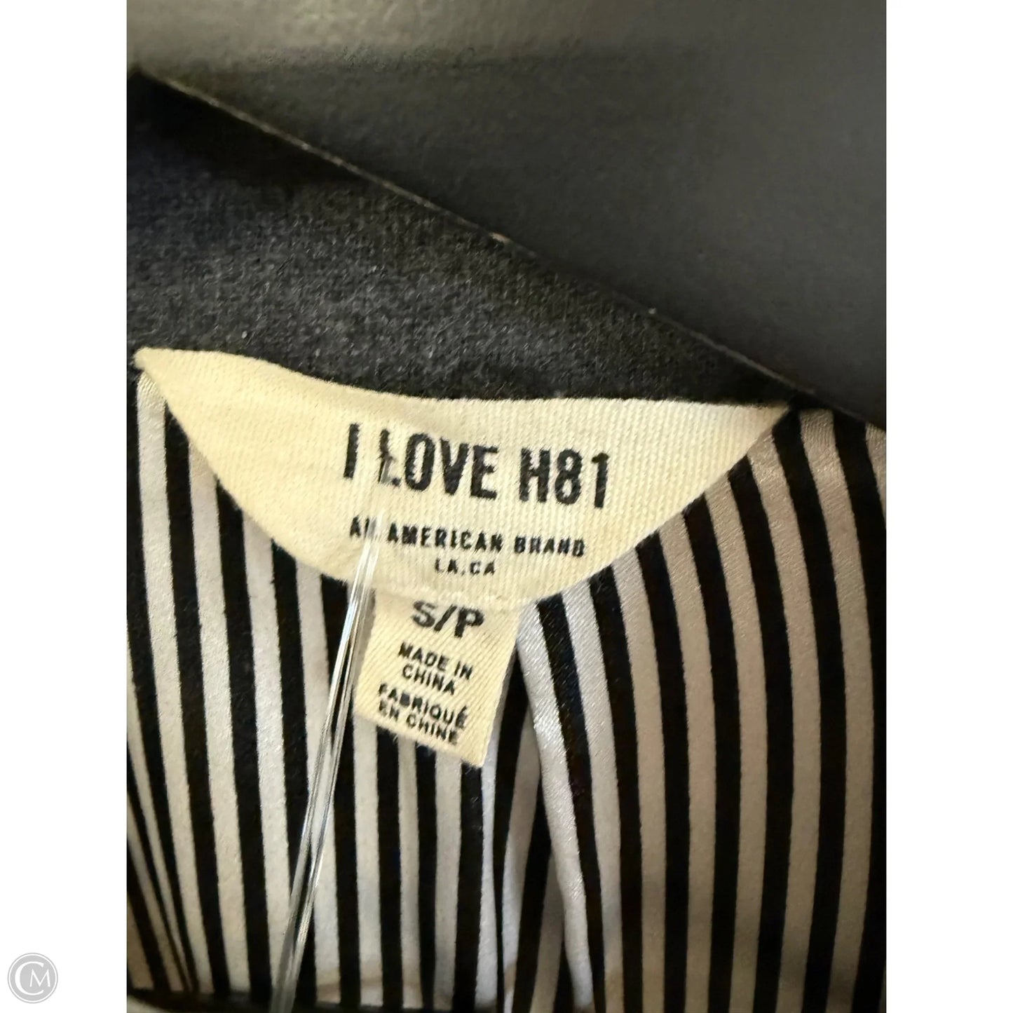 Blazer By Clothes Mentor In Grey, Size: S