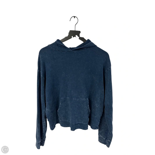 Sweatshirt Hoodie By Caution To The Wind In Navy, Size: M