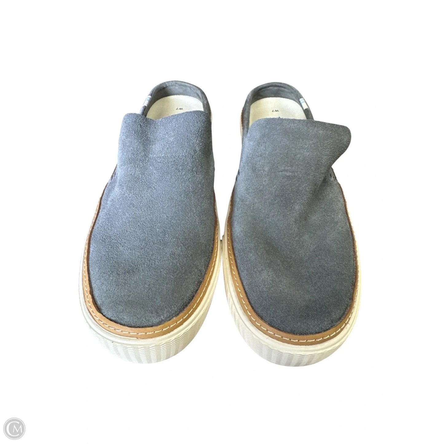 Shoes Flats By Toms In Grey, Size: 7