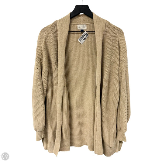 Sweater Cardigan By Universal Thread In Tan, Size: L