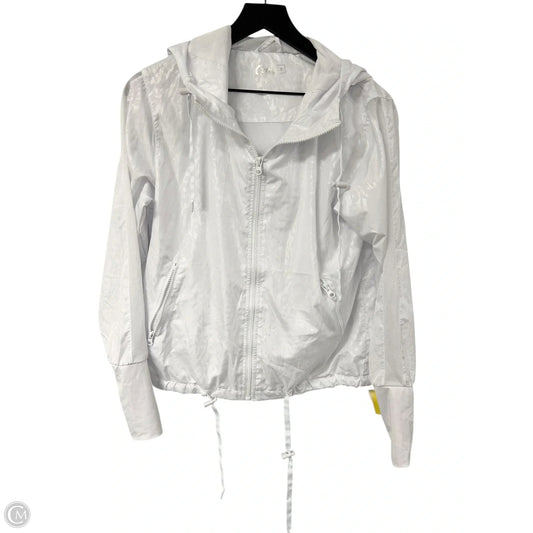 Athletic Jacket By Zyia In White, Size: S