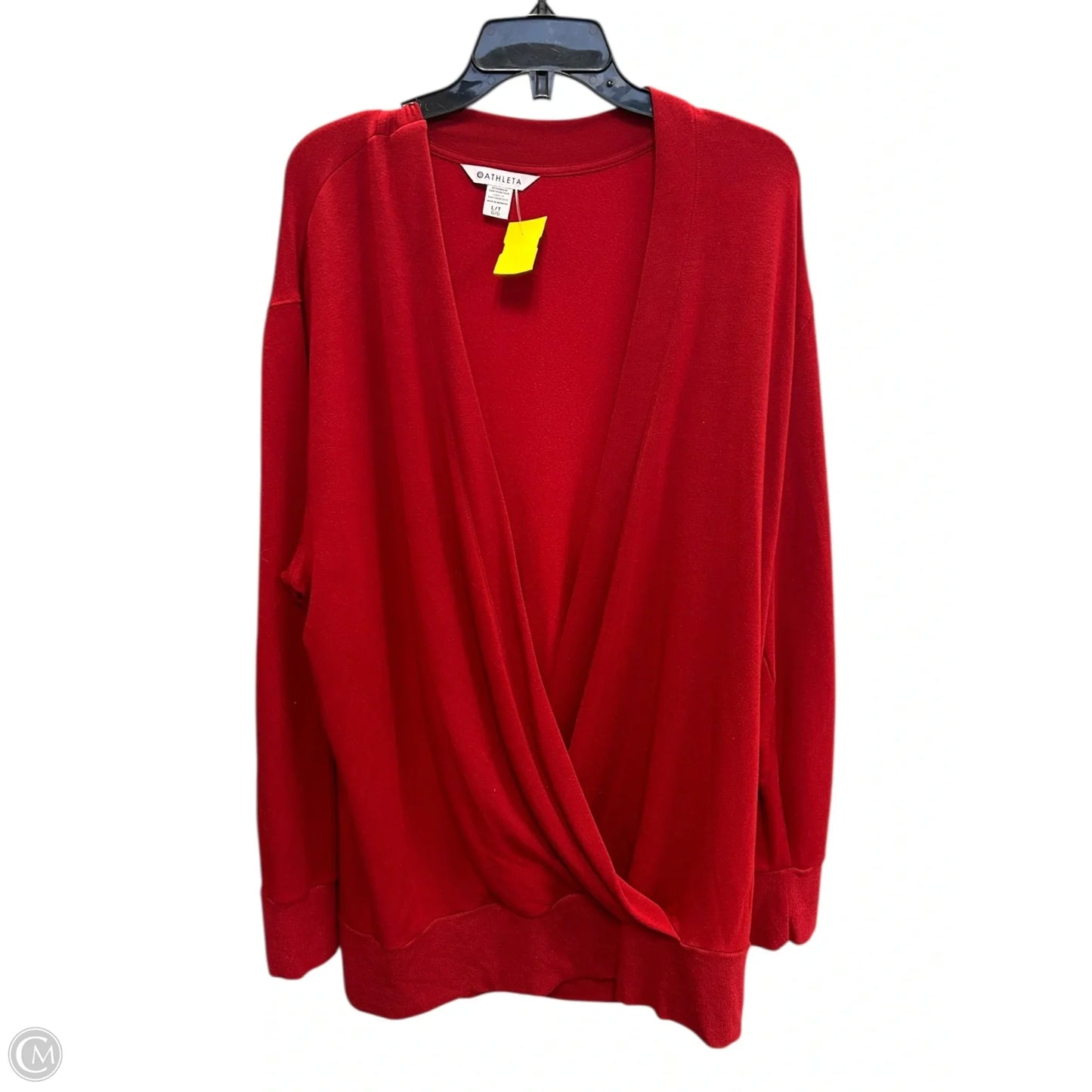 Sweatshirt Crewneck By Athleta In Red, Size: L