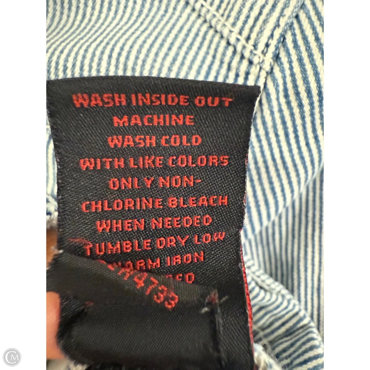 Jacket Denim By Earl Jean In Blue Denim, Size: S