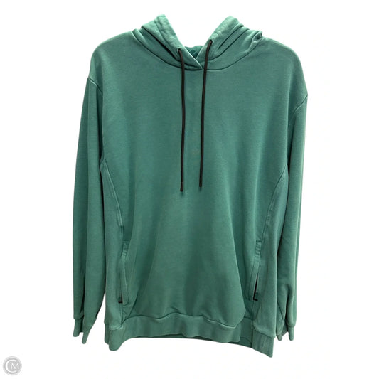 Sweatshirt Hoodie By Fabletics In Green, Size: L