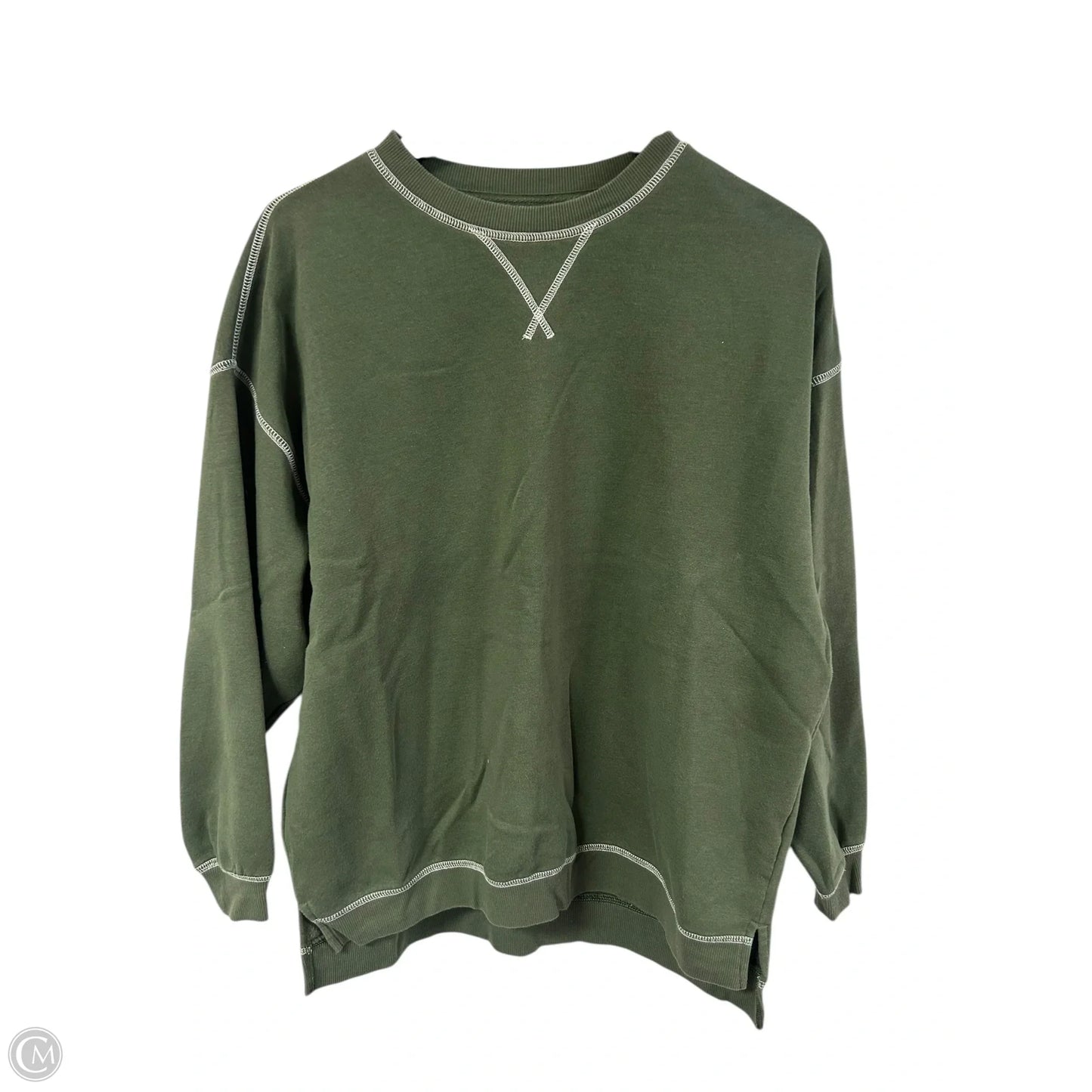 Sweatshirt Crewneck By Time And Tru In Green, Size: M