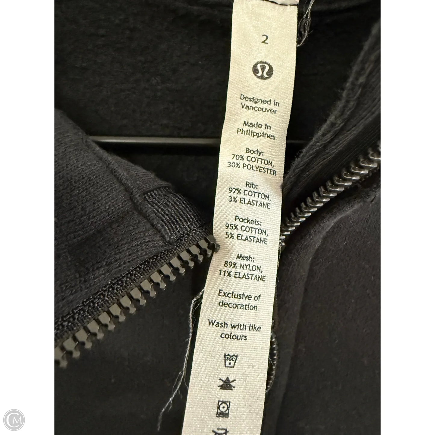 Sweatshirt Hoodie By Lululemon In Black, Size: 2