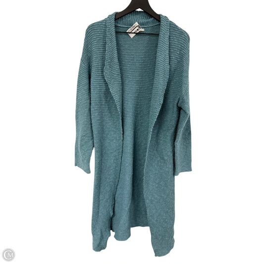 Sweater Cardigan By Ariat In Blue, Size: M