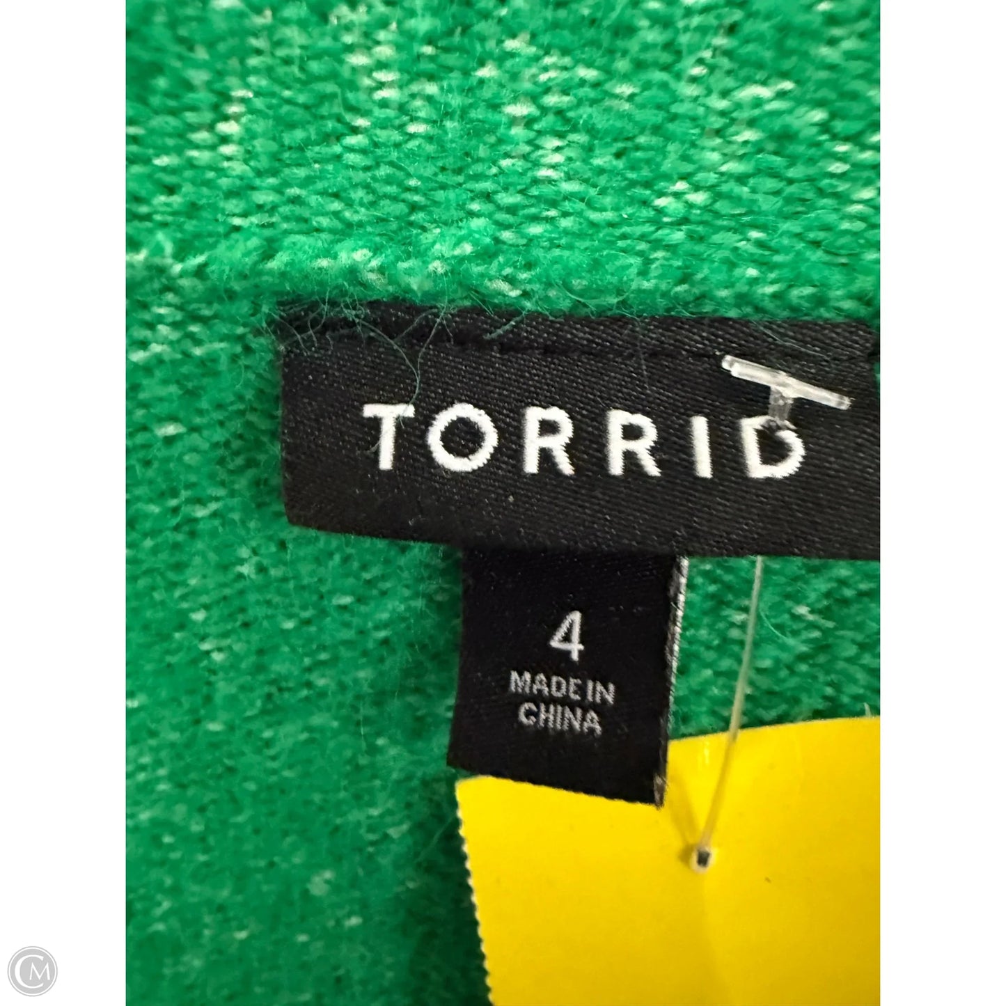 Sweater Short Sleeve By Torrid In Green, Size: 4x