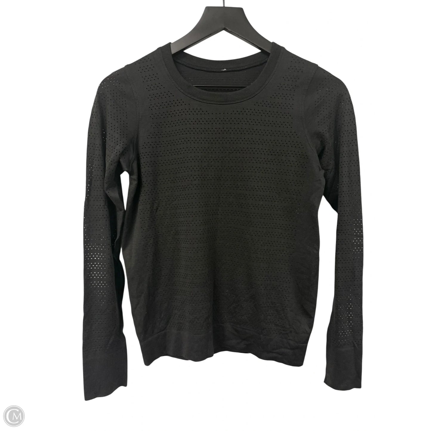 Athletic Top Long Sleeve Crewneck By Lululemon In Black, Size: 2