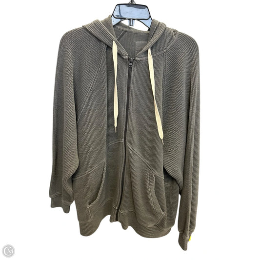 Sweatshirt Hoodie By Aerie In Grey, Size: S