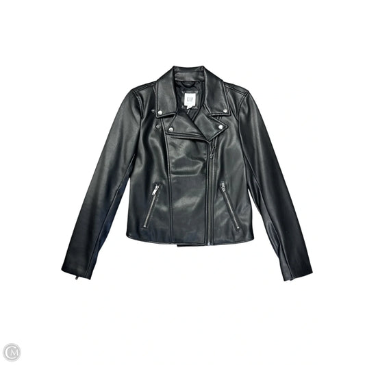 Jacket Moto By Gap In Black, Size: Xs