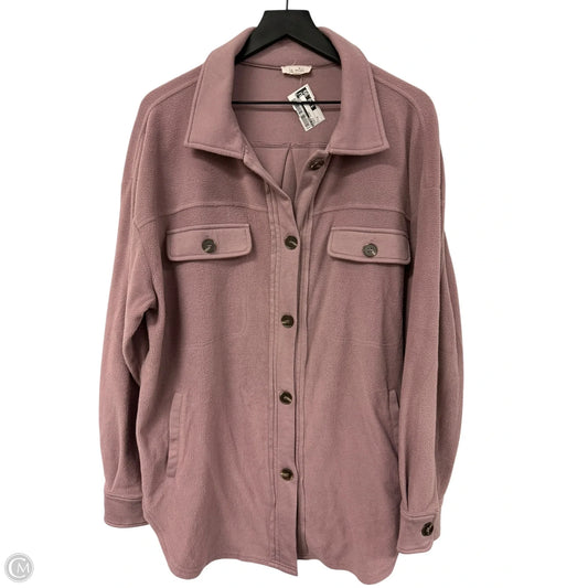 Jacket Shirt By La Miel In Purple, Size: M