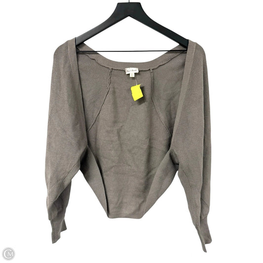 Cardigan By Hem & Thread In Taupe, Size: S