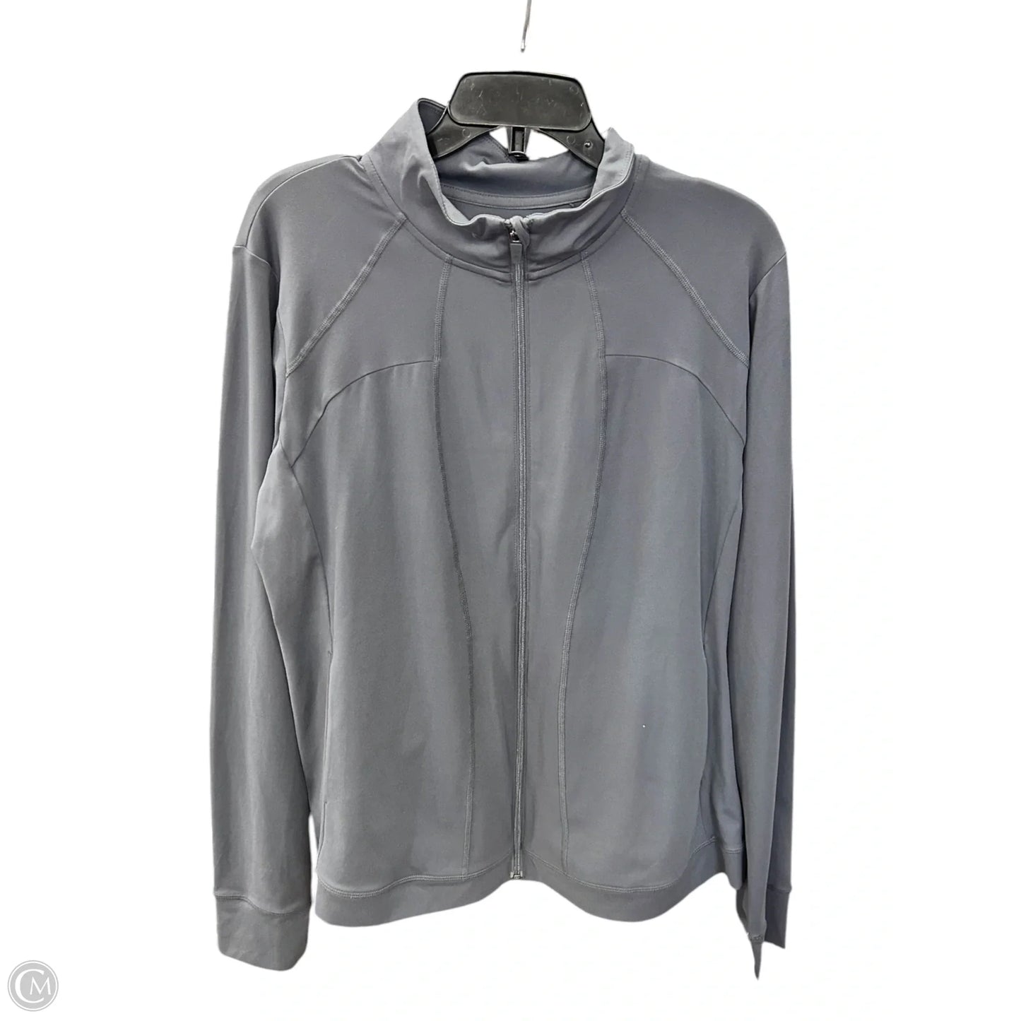 Athletic Jacket By Xersion In Grey, Size: Xxl