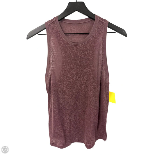 Athletic Tank Top By Lululemon In Purple, Size: 2