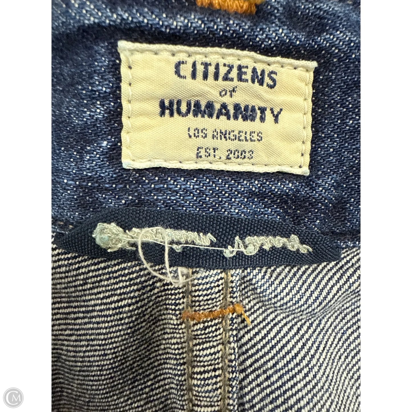 Jeans Wide Leg By Citizens Of Humanity In Blue Denim, Size: 2