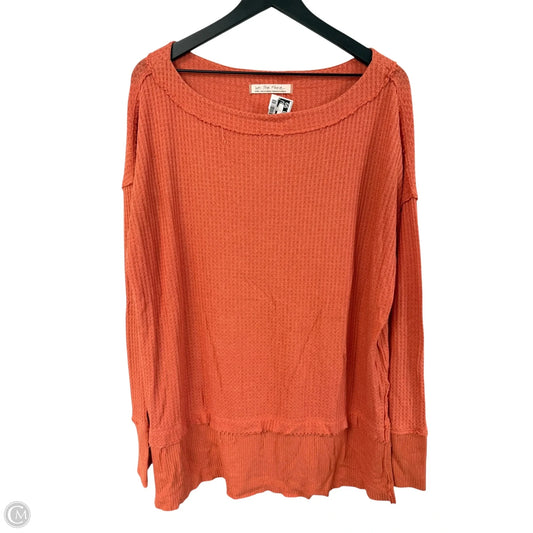 Top Long Sleeve By We The Free In Orange, Size: S