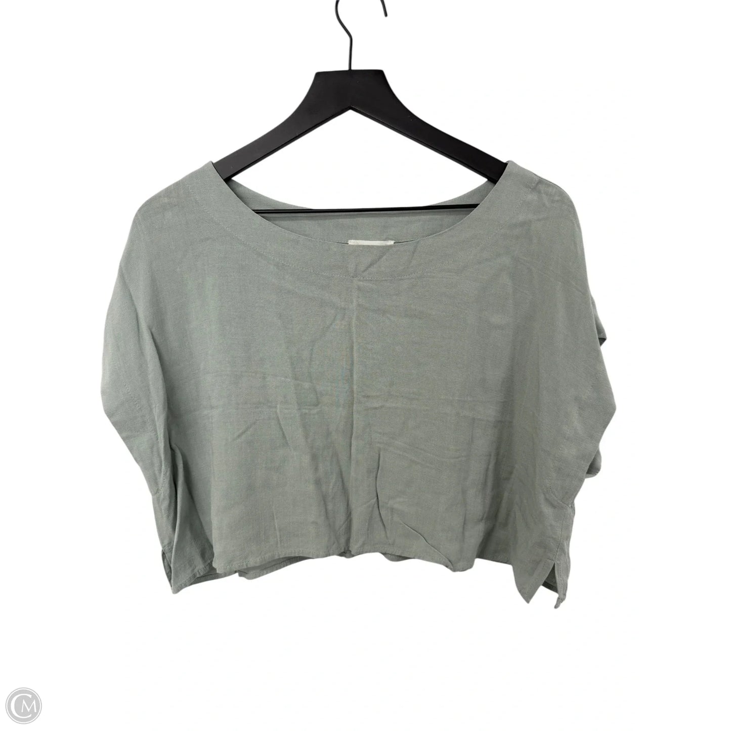 Top Short Sleeve By Blu Pepper In Green, Size: L