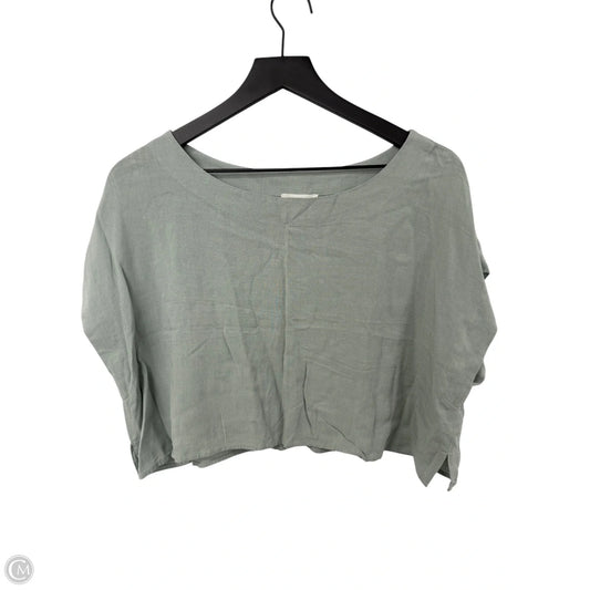 Top Short Sleeve By Blu Pepper In Green, Size: L