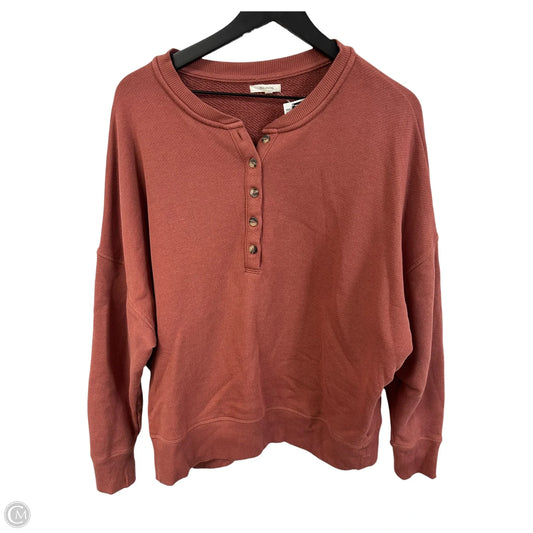 Sweatshirt Crewneck By Maurices In Orange, Size: L