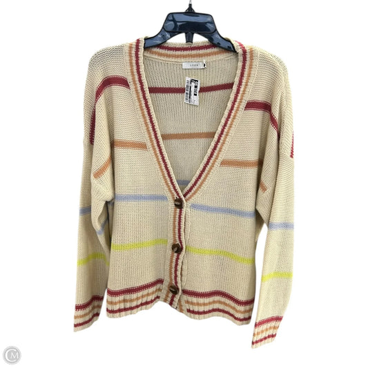 Sweater Cardigan By Lush In Multi-colored, Size: M