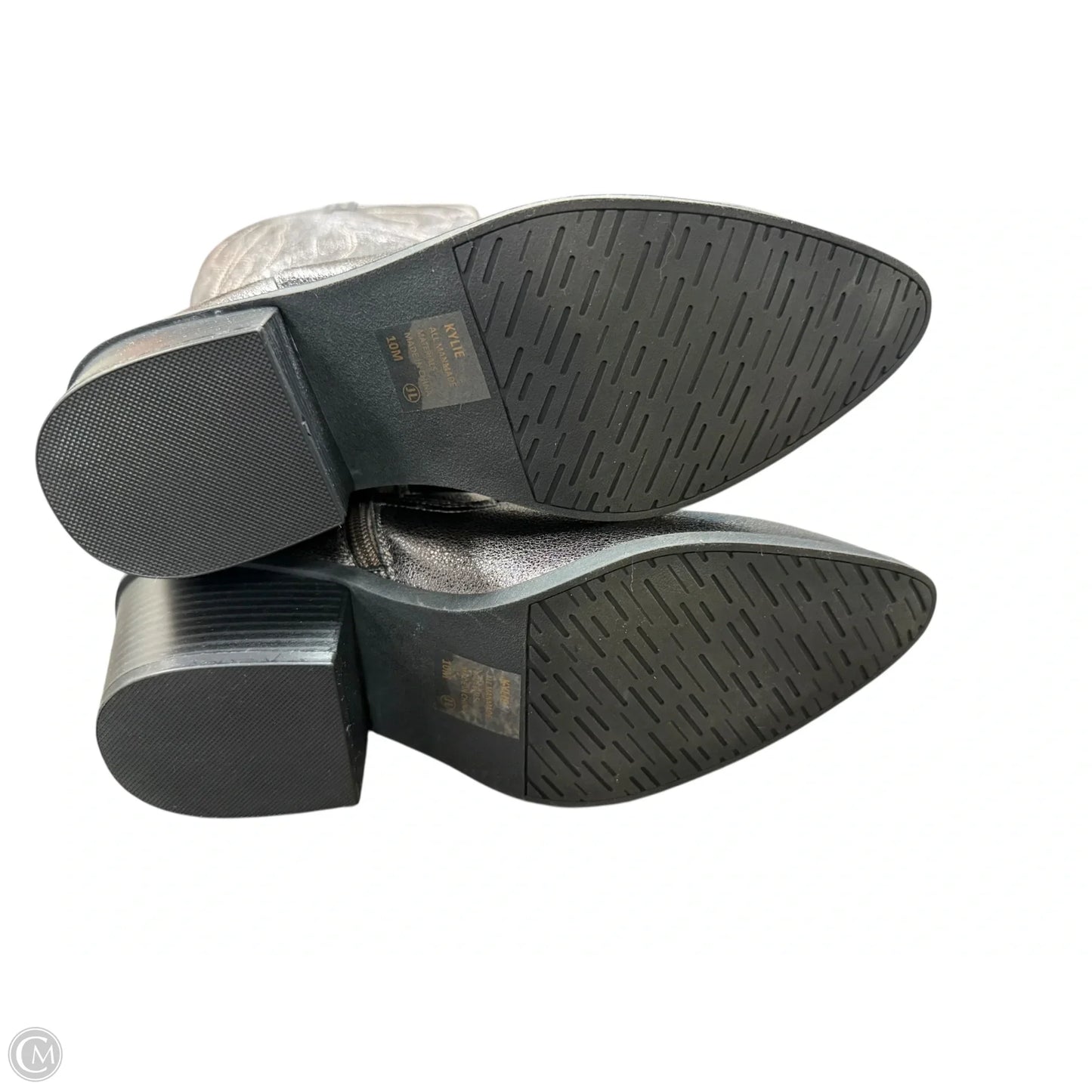 Boots Western By Clothes Mentor In Silver, Size: 10