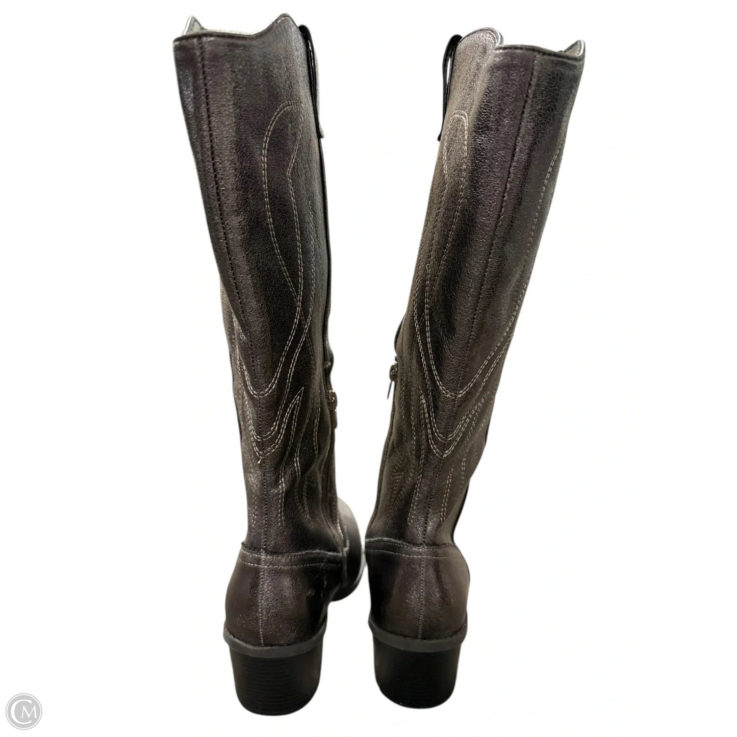 Boots Western By Clothes Mentor In Silver, Size: 10