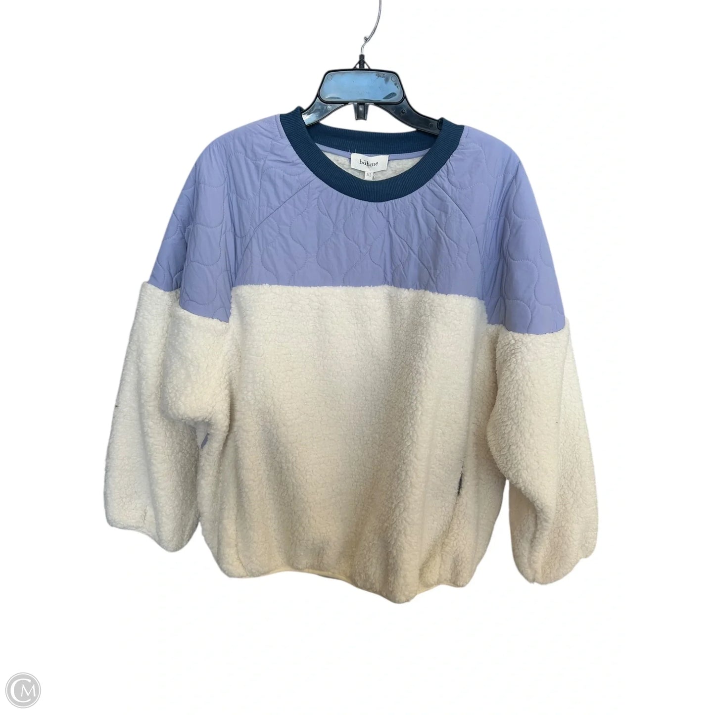 Sweatshirt Crewneck By Bohme In Blue & White, Size: Xs